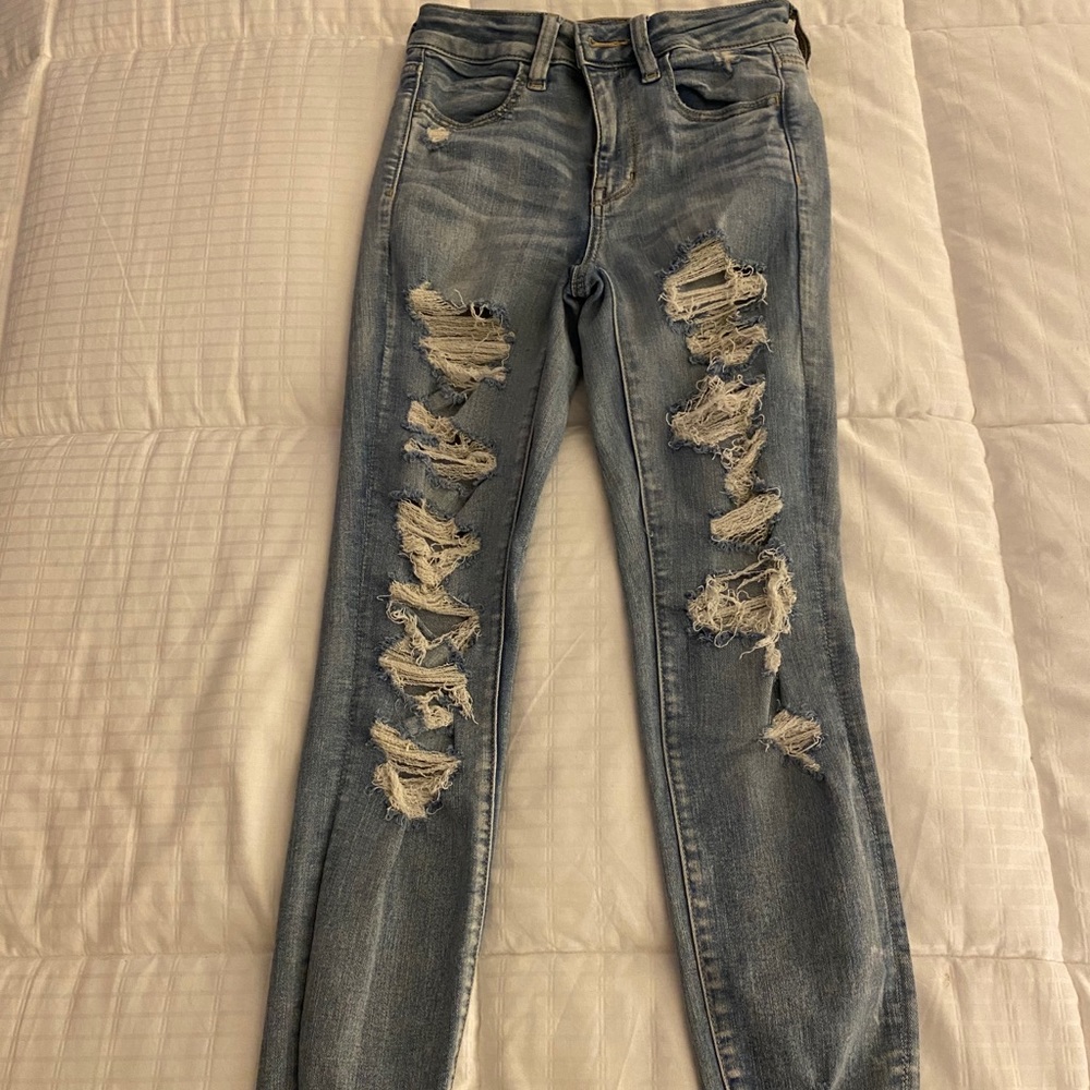 AE Ne(x)t Level High-waisted ripped jegging